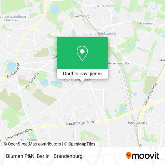 Blumen P&N Karte