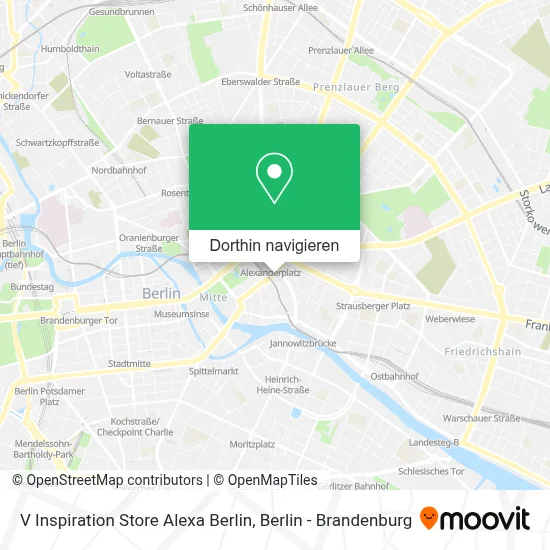 V Inspiration Store Alexa Berlin Karte
