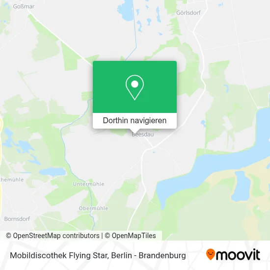 Mobildiscothek Flying Star Karte