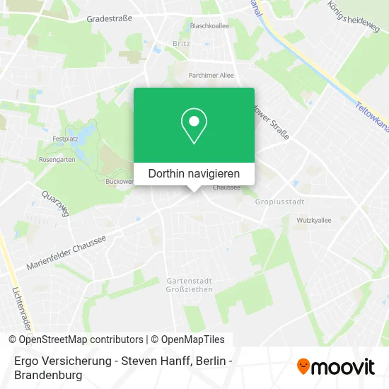 Ergo Versicherung - Steven Hanff Karte
