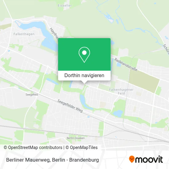 Berliner Mauerweg Karte