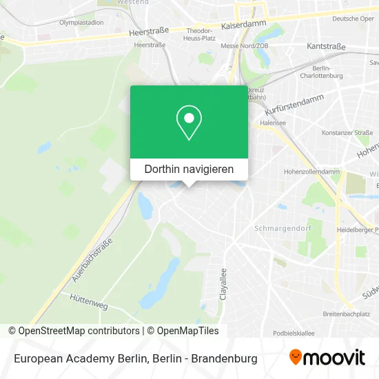 European Academy Berlin Karte