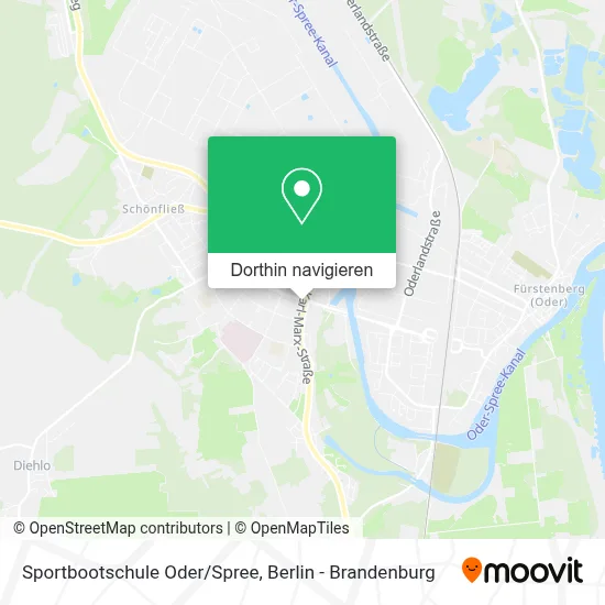 Sportbootschule Oder/Spree Karte