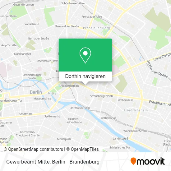 Gewerbeamt Mitte Karte