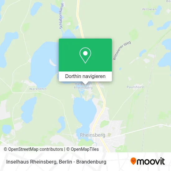 Inselhaus Rheinsberg Karte