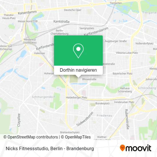 Nicks Fitnessstudio Karte