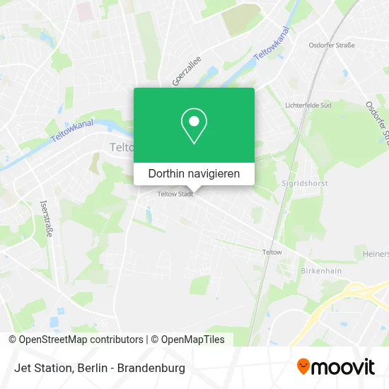 Jet Station Karte