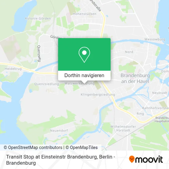 Transit Stop at Einsteinstr Brandenburg Karte