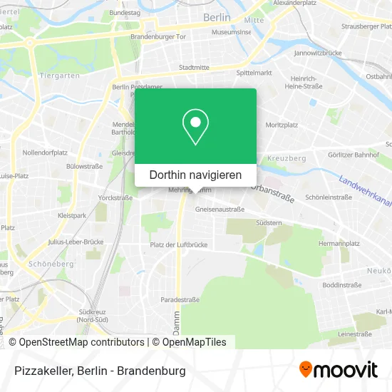 Pizzakeller Karte
