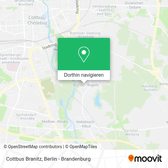 Cottbus Branitz Karte