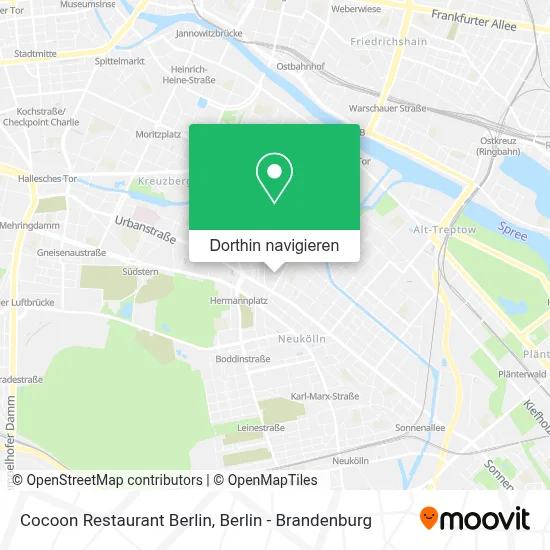Cocoon Restaurant Berlin Karte