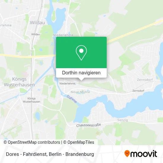 Dores - Fahrdienst Karte