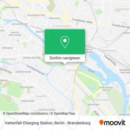 Vattenfall Charging Station Karte