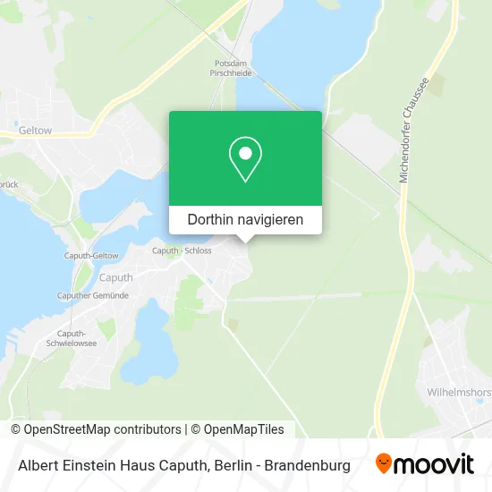 Albert Einstein Haus Caputh Karte