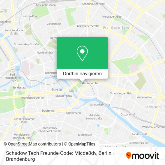 Schadow Tech Freunde-Code: Micde8dv Karte