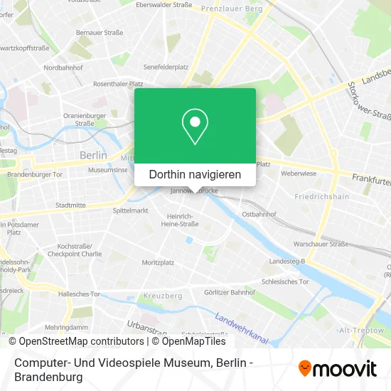 Computer- Und Videospiele Museum Karte