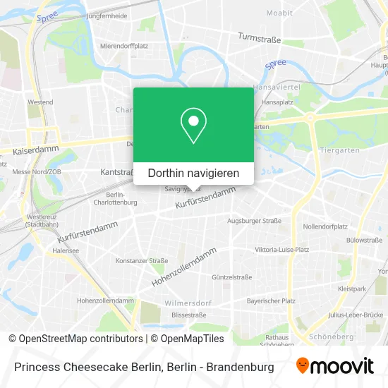 Princess Cheesecake Berlin Karte
