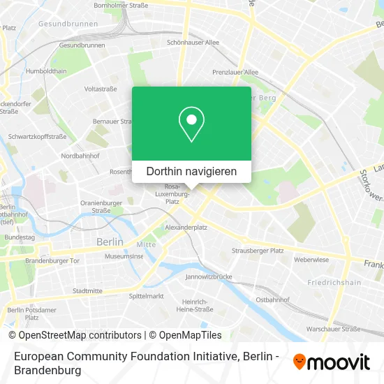 European Community Foundation Initiative Karte