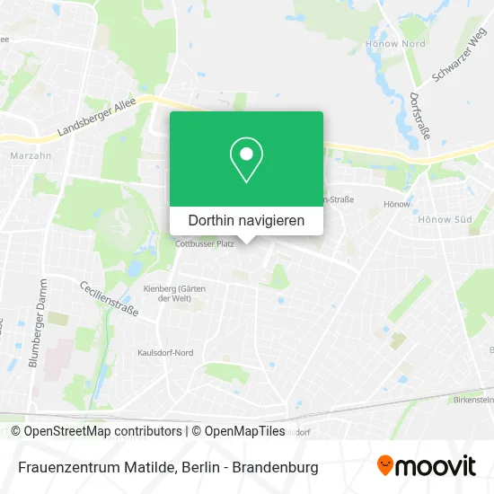 Frauenzentrum Matilde Karte