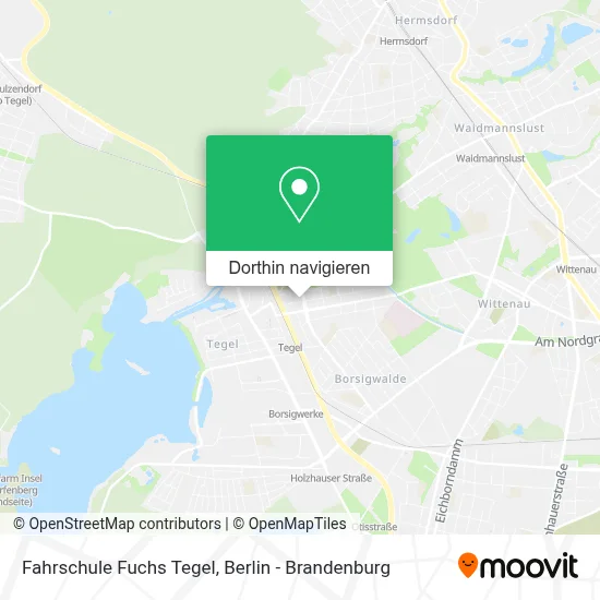 Fahrschule Fuchs Tegel Karte