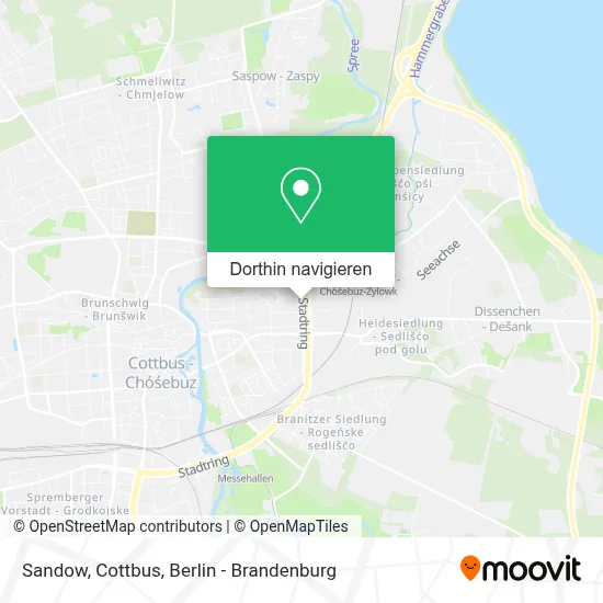 Sandow, Cottbus Karte