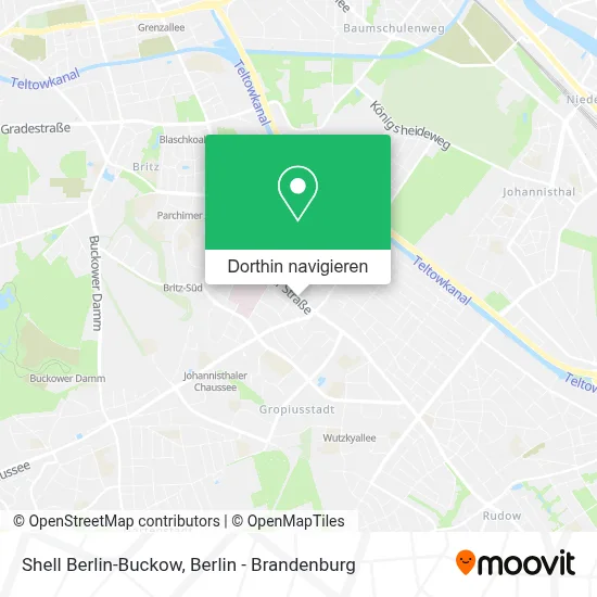 Shell Berlin-Buckow Karte