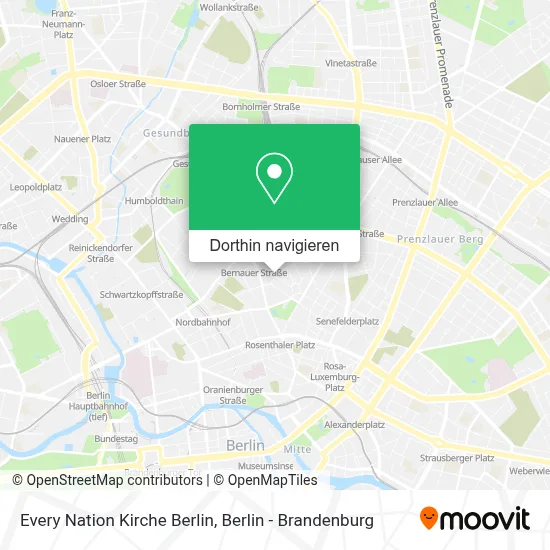 Every Nation Kirche Berlin Karte