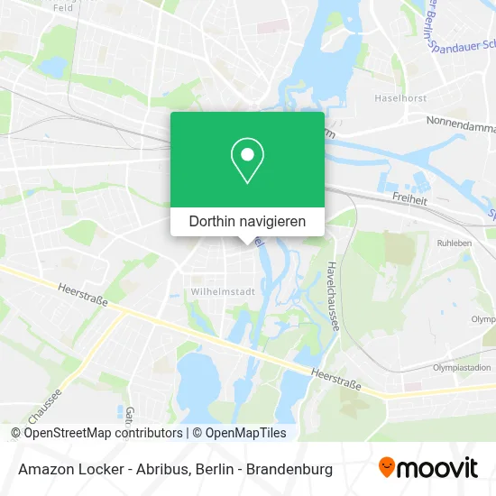 Amazon Locker - Abribus Karte
