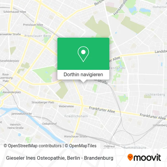 Gieseler Ines Osteopathie Karte