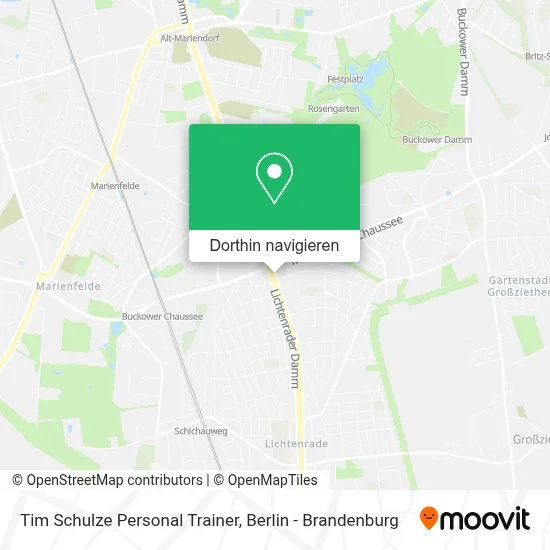 Tim Schulze Personal Trainer Karte