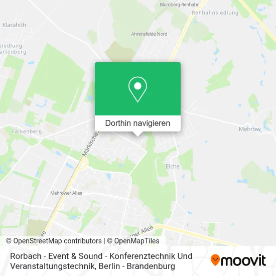 Rorbach - Event & Sound - Konferenztechnik Und Veranstaltungstechnik Karte