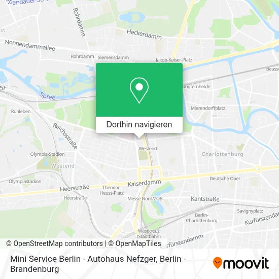 Mini Service Berlin - Autohaus Nefzger Karte