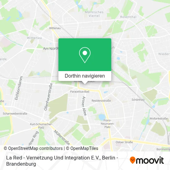 La Red - Vernetzung Und Integration E.V. Karte