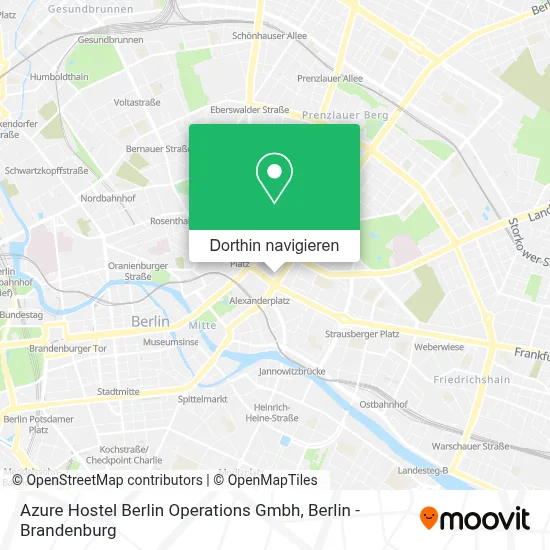 Azure Hostel Berlin Operations Gmbh Karte
