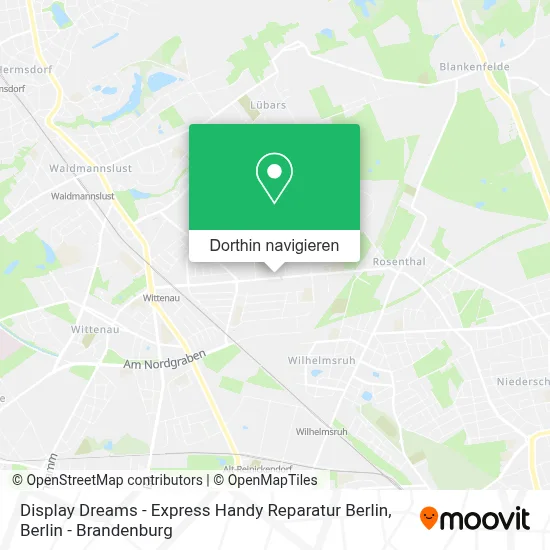 Display Dreams - Express Handy Reparatur Berlin Karte