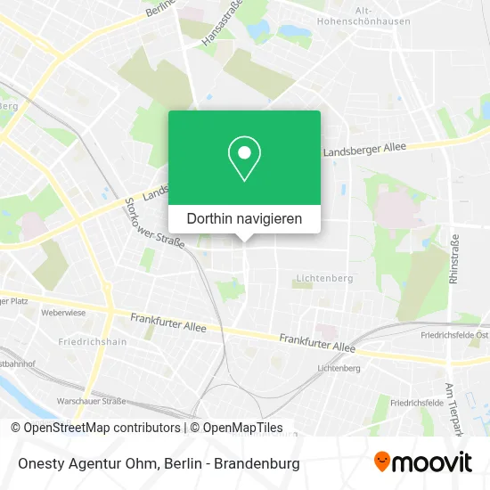 Onesty Agentur Ohm Karte