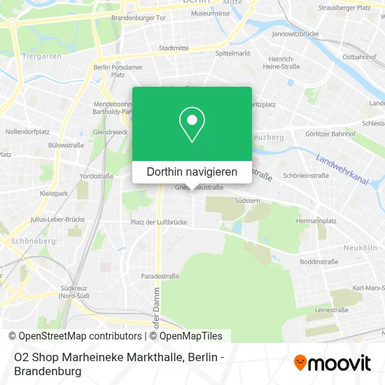 O2 Shop Marheineke Markthalle Karte