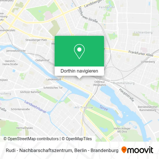 Rudi - Nachbarschaftszentrum Karte
