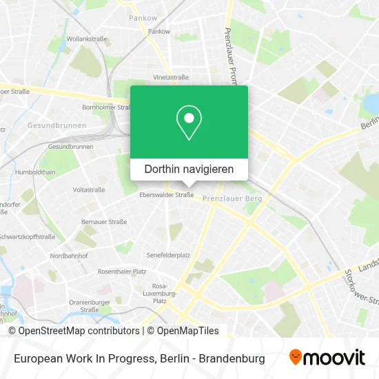 European Work In Progress Karte