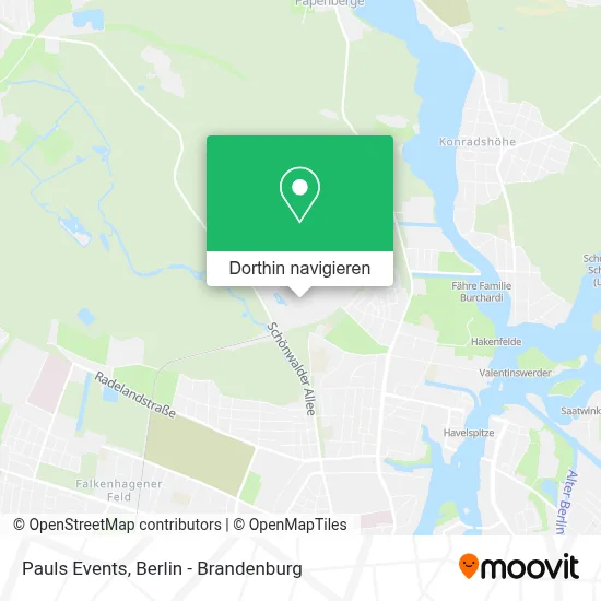 Pauls Events Karte