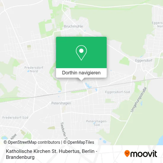 Katholische Kirchen St. Hubertus Karte