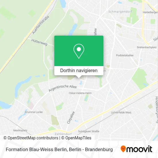 Formation Blau-Weiss Berlin Karte