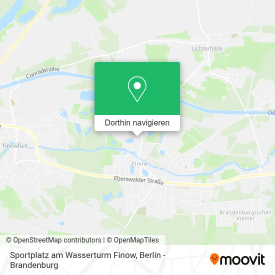 Sportplatz am Wasserturm Finow Karte