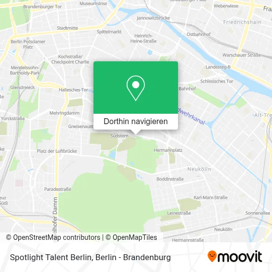 Spotlight Talent Berlin Karte