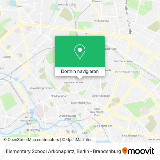 Elementary School Arkonaplatz Karte