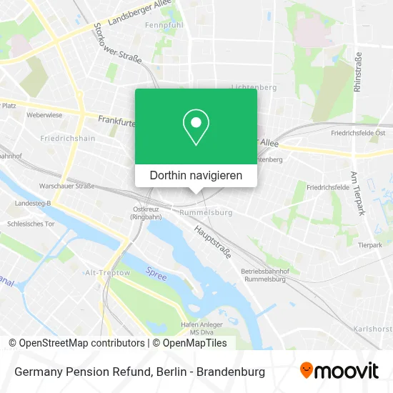 Germany Pension Refund Karte