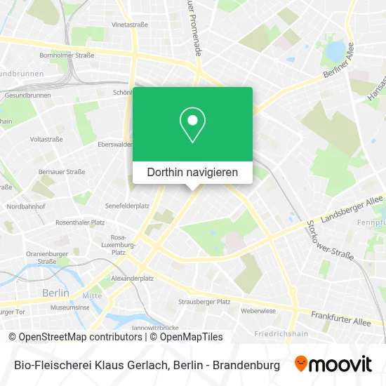 Bio-Fleischerei Klaus Gerlach Karte