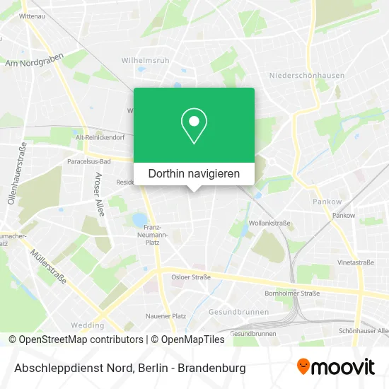 Abschleppdienst Nord Karte
