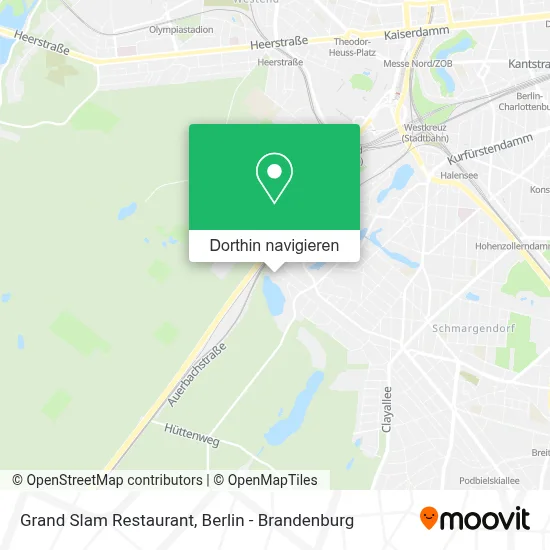 Grand Slam Restaurant Karte