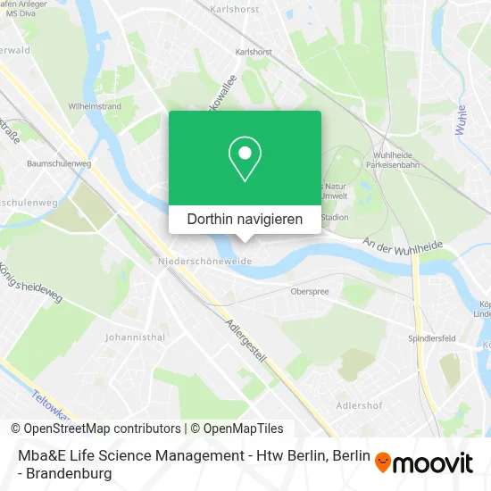 Mba&E Life Science Management - Htw Berlin Karte